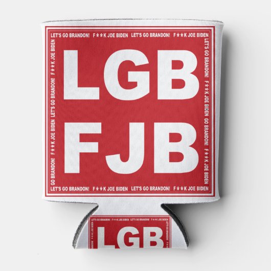 ブランドン行こう！F**kジョーバイデン氏LGB FJB 缶クーラー (正面)