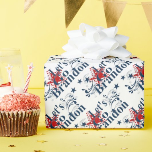 ブランドン赤と青のギフトラップを行こう ラッピングペーパー (誕生日パーティー)