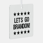 ブランドン黒文字と黒グランジ星に行こう メタルオーナメント (正面右)