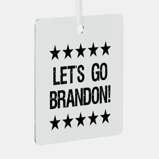 ブランドン黒文字と黒グランジ星に行こう メタルオーナメント (正面右)