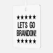 ブランドン黒文字と黒グランジ星に行こう メタルオーナメント (正面左)