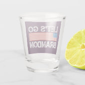 ブランドン・アメリカ国旗の紫へ ショットグラス (裏面)