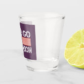 ブランドン・アメリカ国旗の紫へ ショットグラス (右)