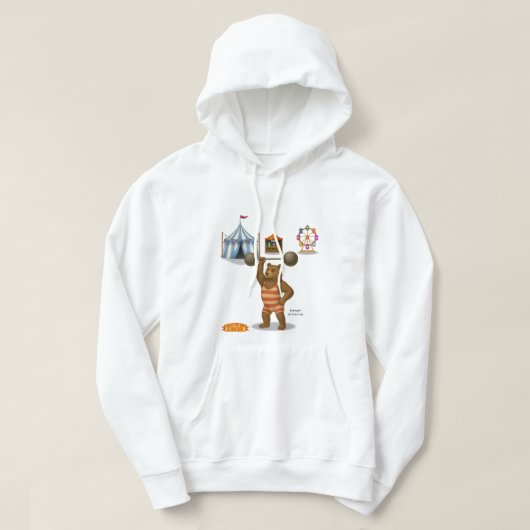ブランドン、サーカスの力持ち熊 パーカ (デザイン正面)