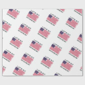 ブランドン・ジョー・バイデン氏動揺して国旗 ラッピングペーパー (フラット)