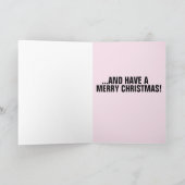 ブランドン、行こう！大きなお尻の女性が面白いクリスマス カード (内部)
