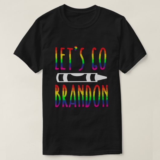 ブランドンTee行こうブランドンLGBTフラグLGBT Tシャツ (デザイン正面)
