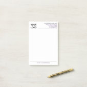 ブランド付きビジネスPost-it®メモの例 ポストイット (デスク上)