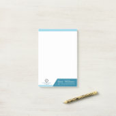 ブランド企業のアイデンティティープロフェッショナルロゴスワッグ ポストイット (デスク上)