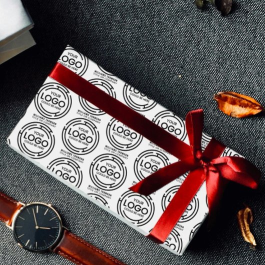 ブランド企業のイベントYour Logo Here Business ラッピングペーパー