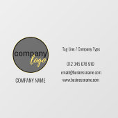 ブランド会社マーケティングのビジネスロ連絡ゴ ウィンドウサイン (シート)