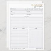 ブランド化されたビジネスイベント計画ワークシート (正面/裏面)