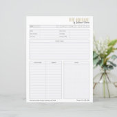 ブランド化されたビジネスイベント計画ワークシート (スタンド正面)