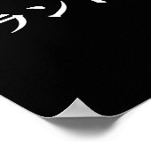 ブランド名のカタカナTシャツ 日本の文字 カタカナ表記 ポスター (角)