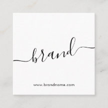 ブランド名のミニマルモダンリストホワイトを追加