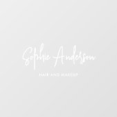 ブランド名の追加トレンディーモダンスクリプトカスタムの色 ウィンドウサイン (シート)