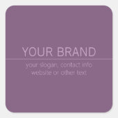 ブランド名またはビジネス名パープルモダン・マウーブ スクエアシール (正面)