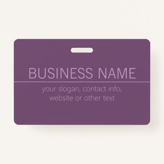 ブランド名またはビジネス名パープルモダン・マウーブ バッジ (正面)