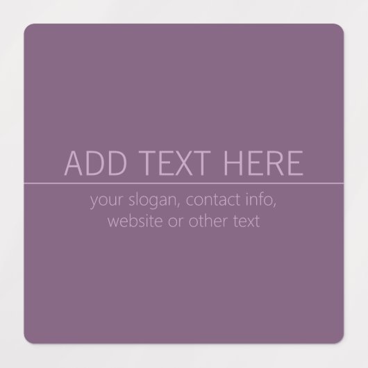 ブランド名またはビジネス名パープルモダン・マウーブ ラベル (デザイン1)