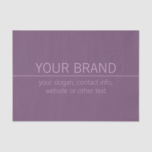 ブランド名またはビジネス名パープルモダン・マウーブ 薄葉紙 (正面)