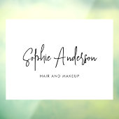 ブランド名をおしゃれに！モダンスクリプトカスタムカラー ウィンドウサイン (シート3)