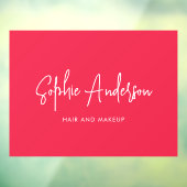 ブランド名をお好きなカラーでモダンなスクリプトにカスタマイズ ウィンドウサイン (シート3)