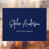 ブランド名をお好きなカラーでモダンなスクリプトにカスタマイズ ウィンドウサイン (シート2)