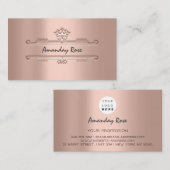 ブランド王室のバラプロフェッショナルクラウンフレームプリンセス 名刺 (正面/裏面)