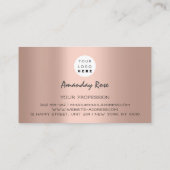 ブランド王室のバラプロフェッショナルクラウンフレームプリンセス 名刺 (裏面)