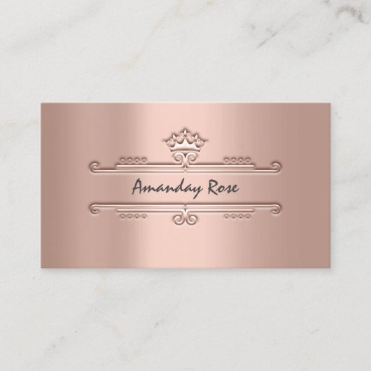 ブランド王室のバラプロフェッショナルクラウンフレームプリンセス 名刺 (正面)
