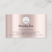 ブランド王室のバラプロフェッショナルクラウンフレーム赤面 名刺 (裏面)