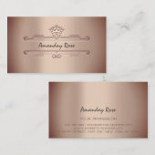 ブランド王室のバラ金ゴールドプロフェッショナルクラウンフレーム 名刺 (正面/裏面)