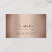 ブランド王室のバラ金ゴールドプロフェッショナルクラウンフレーム 名刺 (裏面)