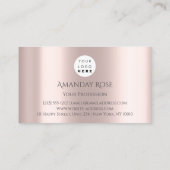 ブランド王室の名バラシルバーグレーフレーム 名刺 (裏面)