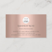 ブランド王室の名バラプロフェッショナルクラウンフレーム3D 名刺 (裏面)