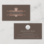 ブランド王室の名バラ赤面フレームエレガントVIP 名刺 (正面/裏面)