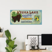 ブランド王室のKeuka Lake Gruesラベル ポスター (ホームオフィス)