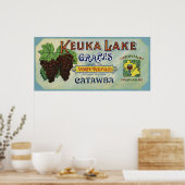 ブランド王室のKeuka Lake Gruesラベル ポスター (キッチン)