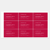 ブランド製品のカラー製品をカスタム追加する縦線 ラベル (シート)