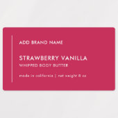 ブランド製品のカラー製品をカスタム追加する縦線 ラベル (デザイン1)