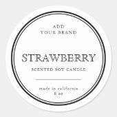 ブランド製品のクラシック黒い製品ラ縁どベルを追加する ラウンドシール (正面)