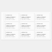 ブランド製品を追加する縦モダン線 ラベル (シート)