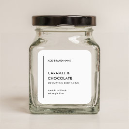 ブランド製品ラベルを追加モダンする縦線 スクエアシール