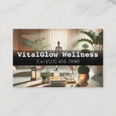 ブランド鮮やかを活性化するウェルネスビジネスカード 名刺 (正面)