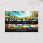 ブランド鮮やかを活性化するウェルネスビジネスカード 名刺 (裏面)