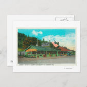 ブランドBBQレストランの外観 ポストカード (正面/裏面)