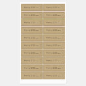 ブランドDark Gray Kraft製品縁どの追加 ラベル (シート)