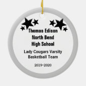 ブランネットバスケットボールガール セラミックオーナメント (裏面)