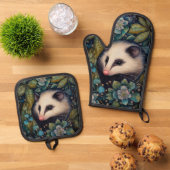 ブランブルのオポッサム 鍋つかみ&鍋敷きセット (トップダウン)