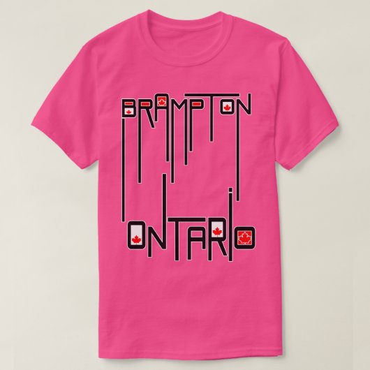 ブランプトンオンタリオ州旗 Tシャツ (デザイン正面)